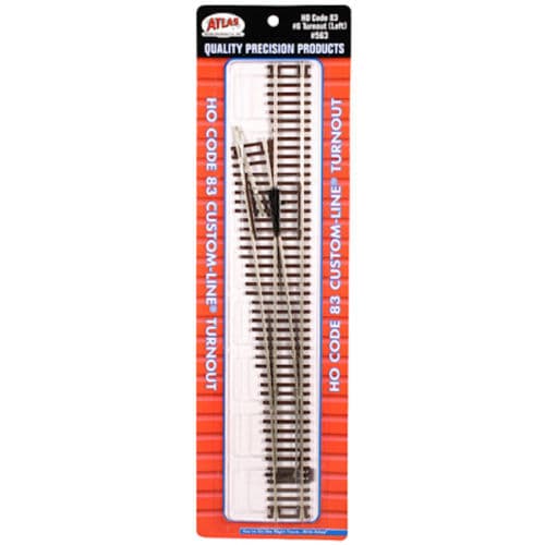 Atlas Track ATL563 Code 83 Cl Turnout Left Hand HO No.6