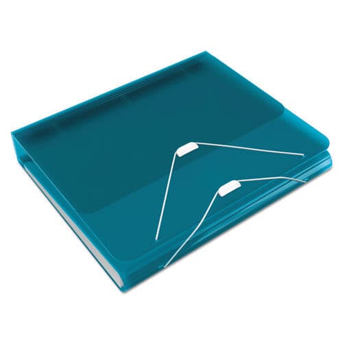 DUO 2-in-1 Binder Organizer, 11 x 8 1/2, 1" Capacity, Turquoise