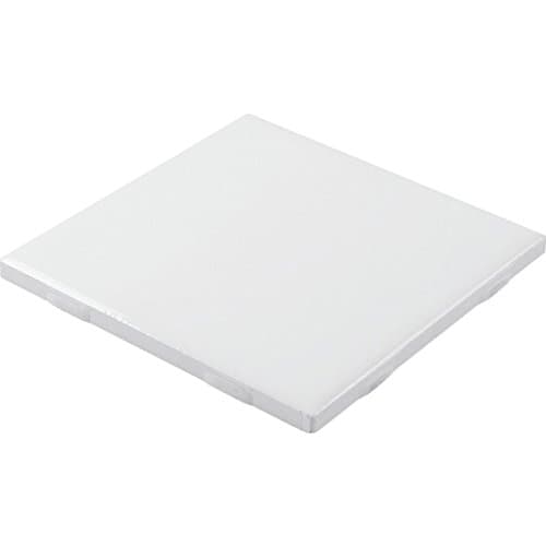 Interceramic 4-1/4 x 4-1/4" White Ceramic Tile Package of 80