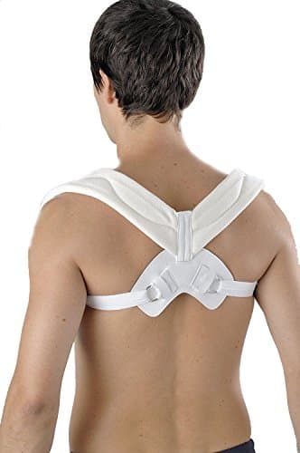 Solace Care Posture Corrector Brace | Figure 8 Clavicle Support Back Straightener | Poor Posture Improvement for Men & Women | Upper Back Shoulder Aid (Medium - 28" - 32")