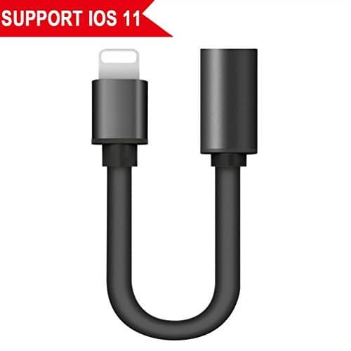 Lightning to 3.5 mm Adapter for iPhone 8 / 8Plus / 7 / 7Plus / X Converter, Lightning Jack Adapter, Aux Headphone &amp; Lightning Charging Cable. Earphone Adapter for iPhone X iPhone 8/8 Plus/7/7 Plus with 3.5mm Converter for iPhone 7 / 7Plus / 8 / 8Plus.Compatible with iOS 10.3 or iOS 11 System