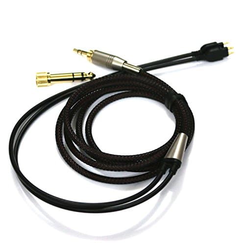 Future Win 2m 6ft Black NEW Replacement Audio upgrade Cable For Sennheiser HD650 HD600 HD580 headphones