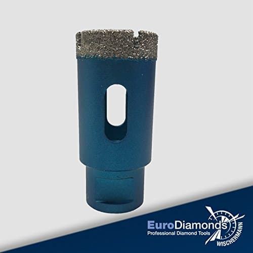 Professional Diamond Drill Bit with Diameter 30 mm/Natural Stone/Tile Drill Bit/Drill Bit/Diameter 20 mm for Angle Grinder M14 Ceramic Tiles, Porcelain, Natural Stone, SLABS for Dry Fit without Water. Anbohfreudig