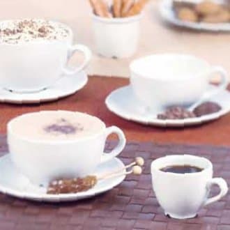 Nextday Catering P883 Plain Whiteware Cappuccino Cup, 10 oz. (Pack of 24)