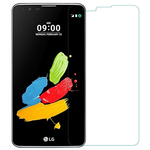 Granadatech@ Tempered glass screen protector for LG Stylus 2 (thickness 0.3 mm) HD quality, rounded corners 2.5D, 9H high shock resistance. No bubbles when installing the screen protector
