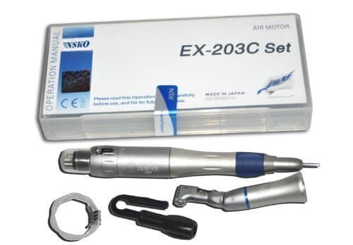 nski® Low Speed Oral Set – -EX-203 E-type Contra Angle Air Motor Kit (4 Holes)