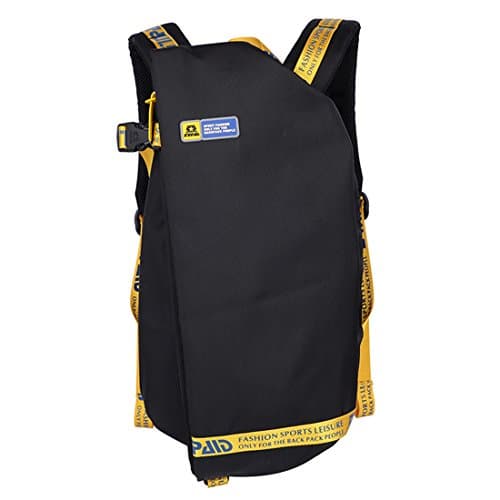 Sinpaid HB-19 Casual Style Backpack 15.6" Laptops Backpack Extra Light Scalable Backpack (Black)