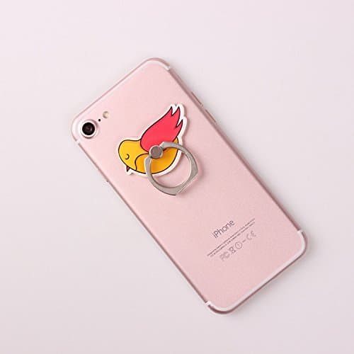 zhuzhij 360 degree rotation Multi-function Cell Phone Holder Pop cellular phone bracket Socket Universal Expanding Stand Grip hands Mount for Smartphones and Tablets - cute bird