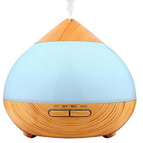 Aroma Diffuser Air Purifier with 7 Colour LED Lights 300ml Essential Oil Diffuser, 5 In 1 Ultrasonic Fragrant Oil Vaporizer Humidifier, Timer and Auto-Off Safety Switch