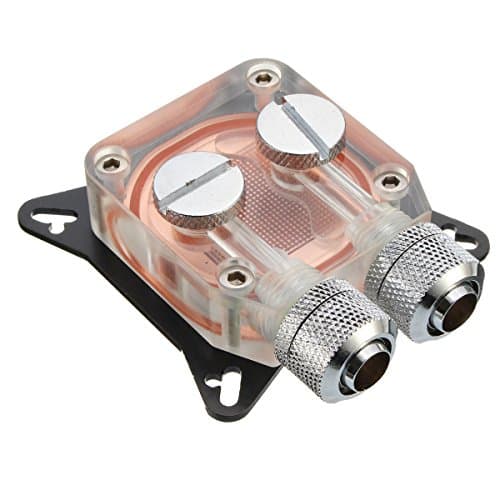Wishfive Acrylic Transparent PC GPU Water Cooling System Block Copper 4 Hole Compression Fitting Liquid Cooler W41