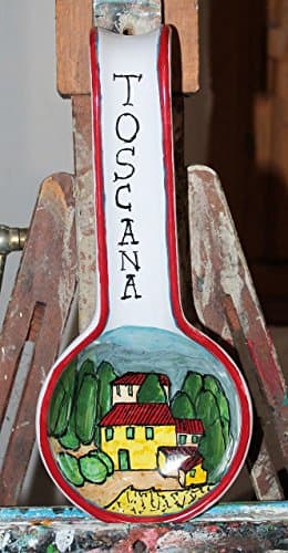 Lemons - Spoon rest ceramic Handmade,size inch 4.7x11.2 inch,ready for hanging on the wall.Made in Italy,Tuscany,Lucca.Created Davide Pacini, ready.