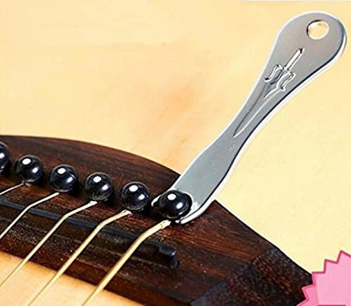 QHDZ Two Pieces Professional Guitar Bridge Pin Puller Remover - Peg Extractor Tool