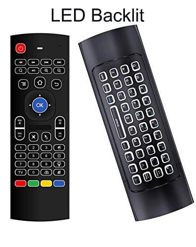 EASYTONE MX3 2.4G Backlit Air Mouse Remote Control Wireless Mini Keyboard and Mouse for Android Kodi Smart TV Box IPTV HTPC PC Rasberry Pi Windows iOS MAC Linux PS3 Xbox 360