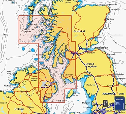 Navionics Plus Small 5G568S2 Scotland West Nautical Chart