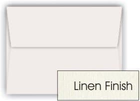 Neenah CLASSIC LINEN - A9 Envelopes - NATURAL WHITE (Off-White) - 50 PK