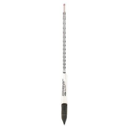 Vee Gee 6611-2 Sodium Chloride Salinity Hydrometer, by Weight, 0-26.5% Range, 0.5% Subdivision, 60 Degree F Standard Temperature, 305 mm Length