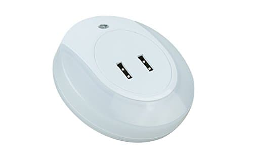 Clearon LED Wall Sensor Light w/ Dual USB Charger, Motion Sensor Light, Wall Plate Charger, Night light outlet Charging Automatic Lights for Hallway Bathroom, Living Room, Kitchen,Bedroom