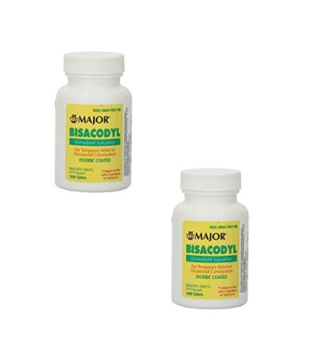 Bisacodyl Tablets 5 Mg - 1000 ct (2 Pack)