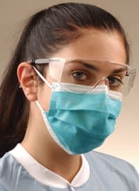 CRX Isofluid Earloop Masks Sapphire Bx/50