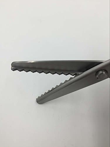 Sturdy Sharp Pinking Shears 7mm Great for Crafts and Cutting Sample Swatches (teeth 5)