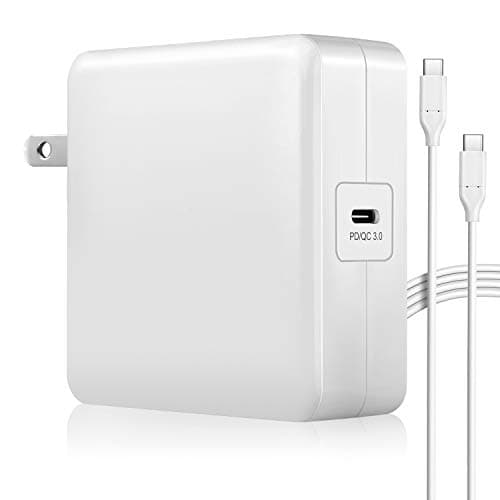 USB C Charger,87w USB C Power Adapter PD Fast Wall Charger Compatible with MacBook Pro 13 15" 2017,QC 3.0 Type C Quick Charger for Lenovo,ASUS,Acer, Dell,Huawei,HP Laptops and More USB C Devices(87w)
