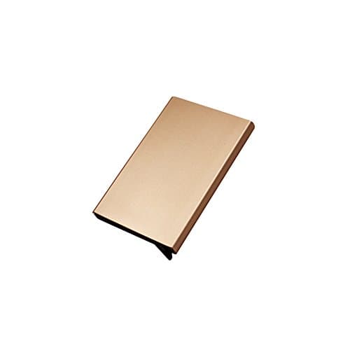 ILYPRO Card Organiser RFID Blocking Automatic Pop-up Business &amp; Credit Card Case Holder Creative Aluminium Privacy Protection Storage box Gold