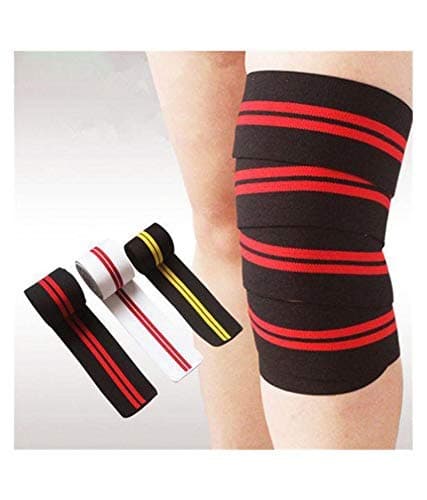 SR BIOTECH Adjustable ankle,KNEE support pad brace cap sleeve socks wrap straps band bandage for pain relief ligament injuries fracture gym sports running football badminton basketball injury binder free size (1 METER LENGTH )