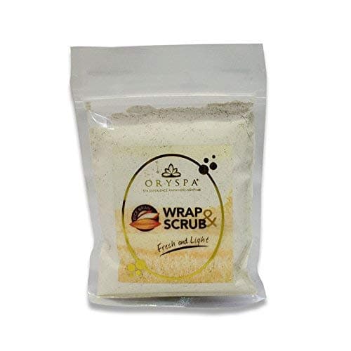 Rice Bran Wrap and Scrub Dry Formulation 100% Active Ingredients 2.46 oz