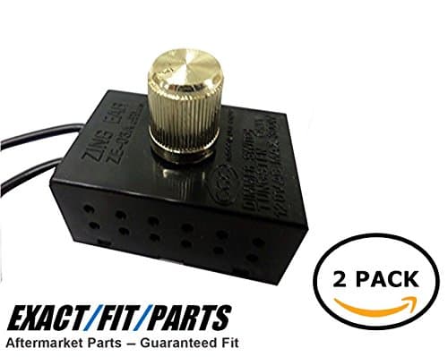 Dimmer Switch for ZE-03 Zing Ear Rotary Lamp Light (2-Pack)