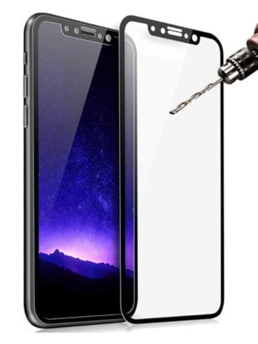 Madan] 5D Full Curved Screen Protector For Huawei Mate 20 Pro Tempered Glass Film Guard with 9H Hardness, Scratch resistant and full Curved (Black)