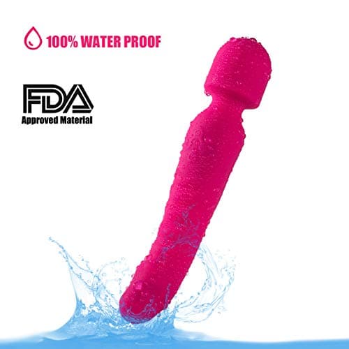 Massage Wife Lover LED Light Multi Speed Heated Control Mobile Computer USB Rechargeable Power Suitable for Home Personal Fitness Sports Wireless Wand Massage Cordless Electric Massager