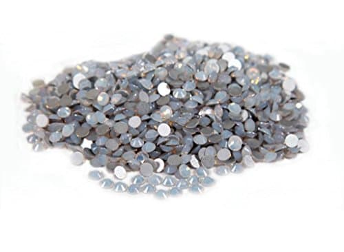 Jingle 1440pc/pack Crystal Non Hotfixed Flatback Rhinestones for Nails Nail Rhinestones Bag Shoe Nail Art Decoration DIY Beads Size ss6 1.9-2.0mm White Opal Color