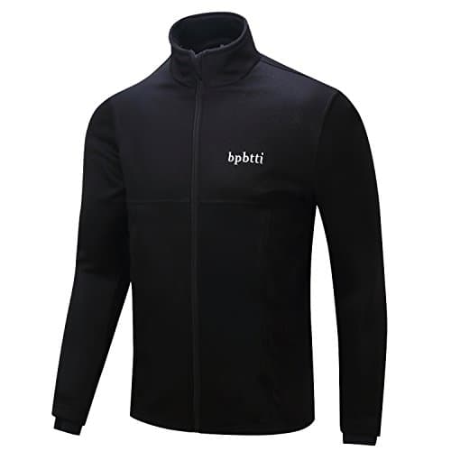 SIMPLORE Winter Men's Breathable Softshell Cycling Jacket- Thermal and Windproof (XL, Black)
