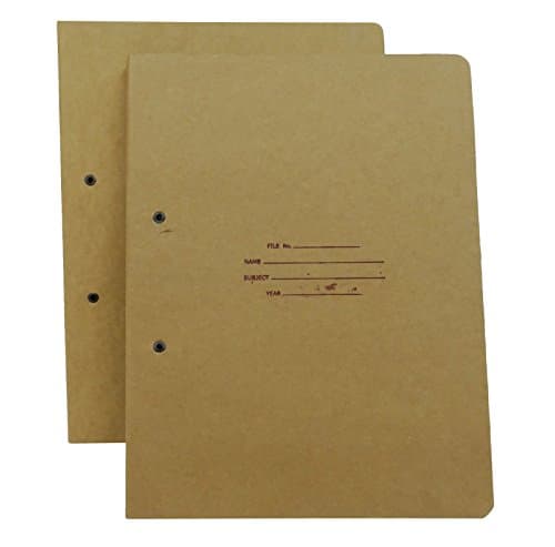 Zebra Project File Folder Recycled Spring Kraft Paper File A4, Document File Folder - Pack of 2