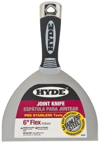 5 Pack Hyde 06878 6" Flexible Pro Stainless Joint Knife