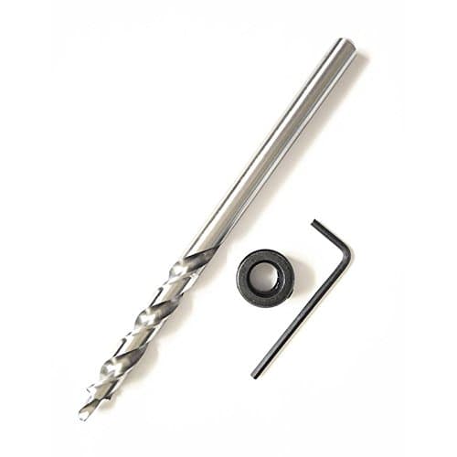 Twist Step Drill Bit with Depth Stop Collar for Kreg Pocket Hole Jig Master System 3/8-inch Shank Wood Drill Bit