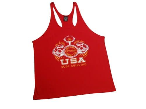 NPC 100% Cotton Stringer Tank -NPC1001-Red-L