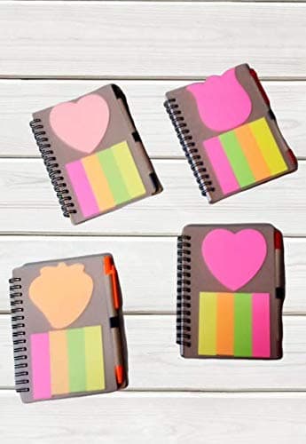GoMerryKids Cute Memo Note Pad/Diary with Sticky Notes (11 x 14 cm)