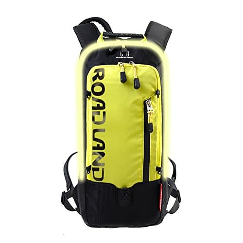 RoadLand Hydration Pack With 2L Water Bladder LED Light Up Flashing Men &amp; Women &amp; Kids Backpacks Running Cycling Hunting Climbing and Hiking (Yellow)