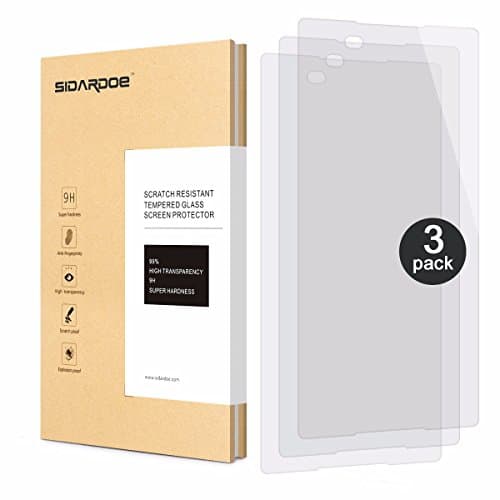 [3-Pack] Sony Xperia Z3+/Z3 Plus/Z4 Screen Protector, SIDARDOE Tempered Glass Screen Protector for Sony Xperia Z3+/Z3 Plus/Z4, HD Ultra Clear, 0.26mm, 9H Anti-Scratch,Anti-Fingerprint
