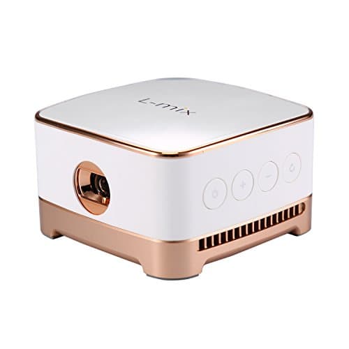 Video Projector DLP LED 1280x800 HD 3D Support 1080P Android System WiFi&amp;Bluetooth Home Theater Portable Mini Cinema USB AV SD HDMI Game Multi-screen Sharing Touch Control Projectors White