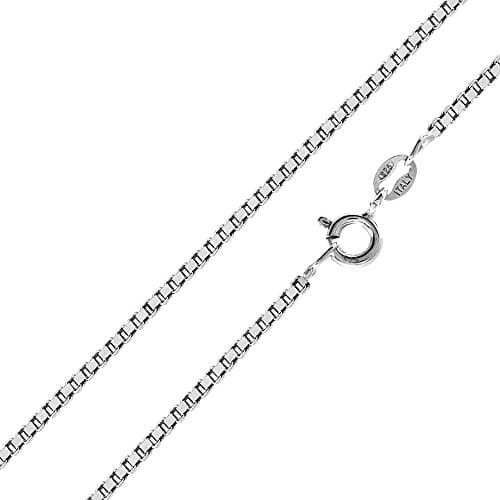 Sterling Silver High Polish 0.80 MM Box Chain #Box-0.80 (16")