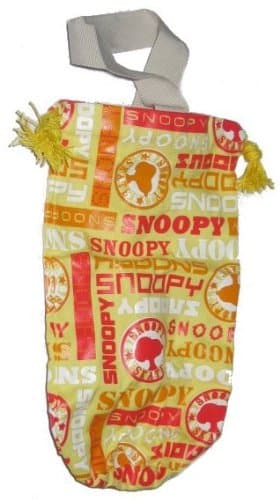 Peanuts Snoopy Logo Yellow Pullstring Mini Bag