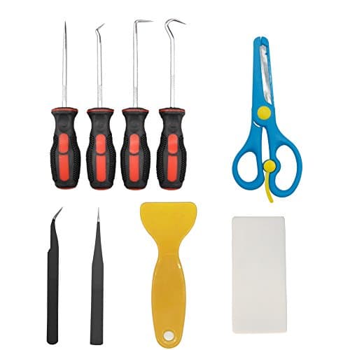 9 Pieces Stainless Steel Precision Craft Vinyl Weeding Tools Basic Set Craft Vinyl Tools for Silhouette Cameo and Lettering