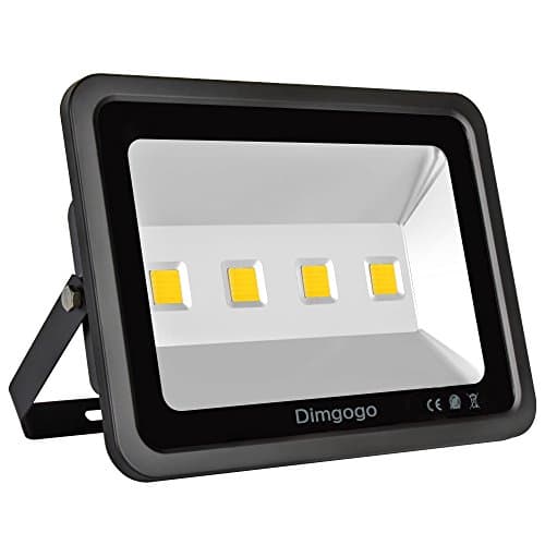 200W Led Flood Light, Dimgogo LED Security Lights Warm White 3000-3500K, 20000lm, 4Leds, Waterproof IP65 Outdoor Floodlight, Wall Lights, AC85-265V