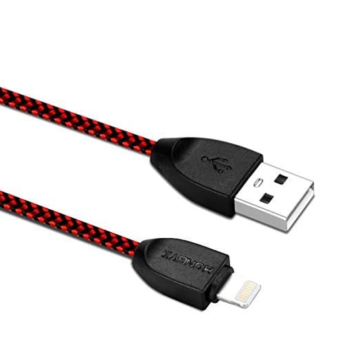 Lightning cable, Jacklinecable MFI Certified Iphone 6 Lightning USB Charging Cable 5ft Extra Long Cord for Iphone 6s 6s+ 6plus 6, 5s 5c 5,ipad Air Mini Min2, Ipad 4,ipod 5,ipod 7, Ios9 (red)