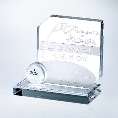 Hole-in-One Optic Crystal Recognition Award