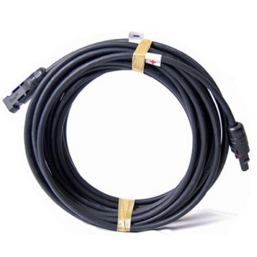 Solar Panel Cable 50FT 10AWG W/MC4 Connectors PV Wire Photovoltaic Extension 600/1000vdc