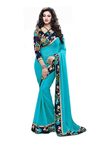 RJB Georgette Saree With Blouse Piece