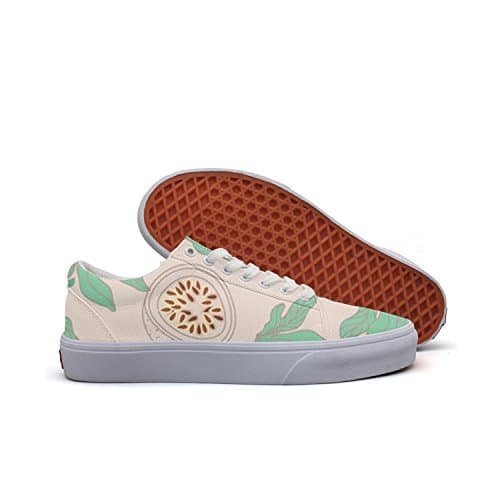 Milner Gilese Beautiful Passion Fruit Pattern Print Sneaker Flat Canvas Shoes For Womens Stylish